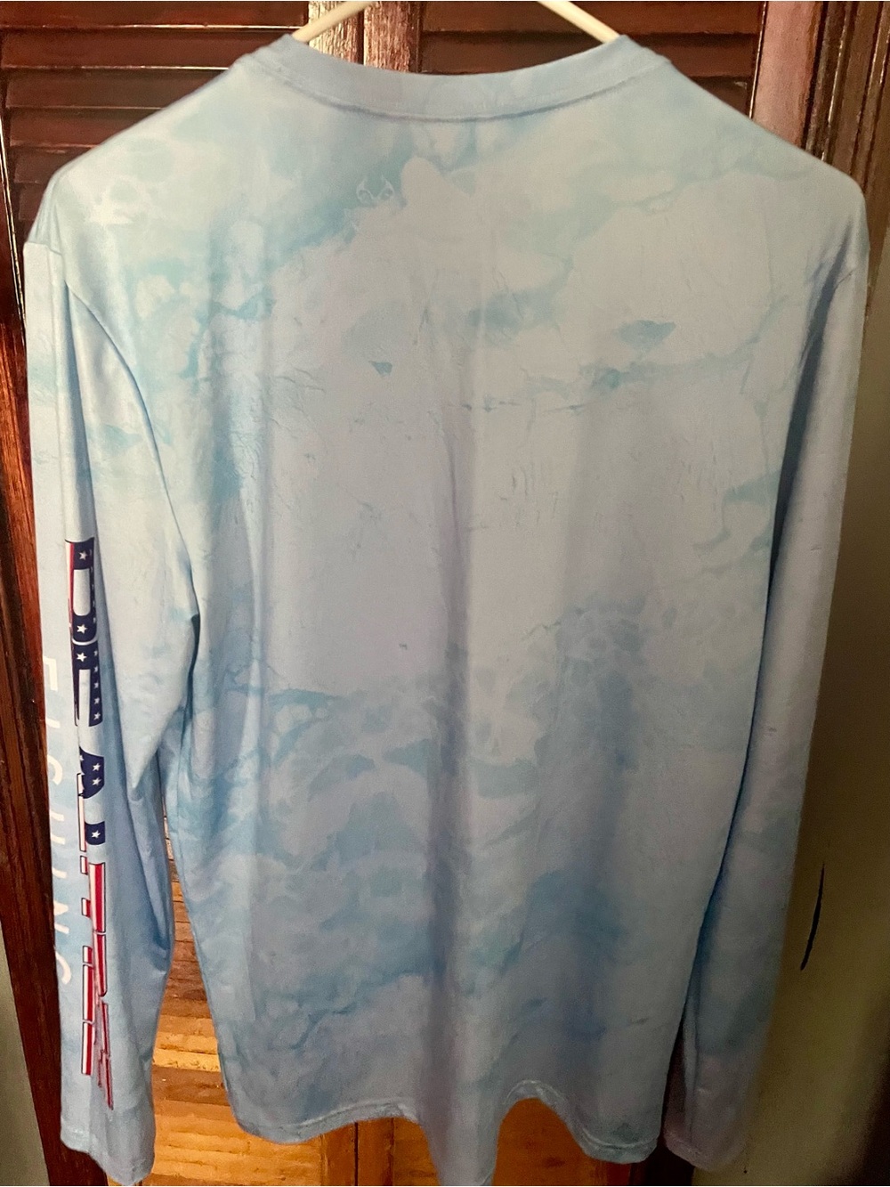 Realtree Light Blue Tie-Dye Performance Long Sleeve - Picture 2 of 4
